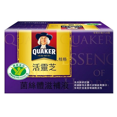 Quaker 桂格 活靈芝滋補液(60mlx6入x6盒)