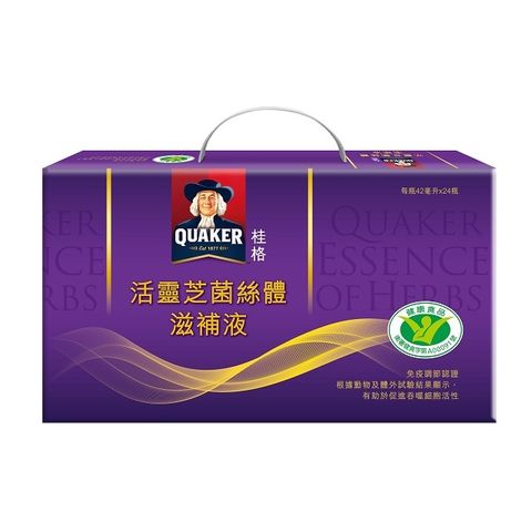 Quaker 桂格 活靈芝菌絲體滋補液(42mlx24入x2箱)