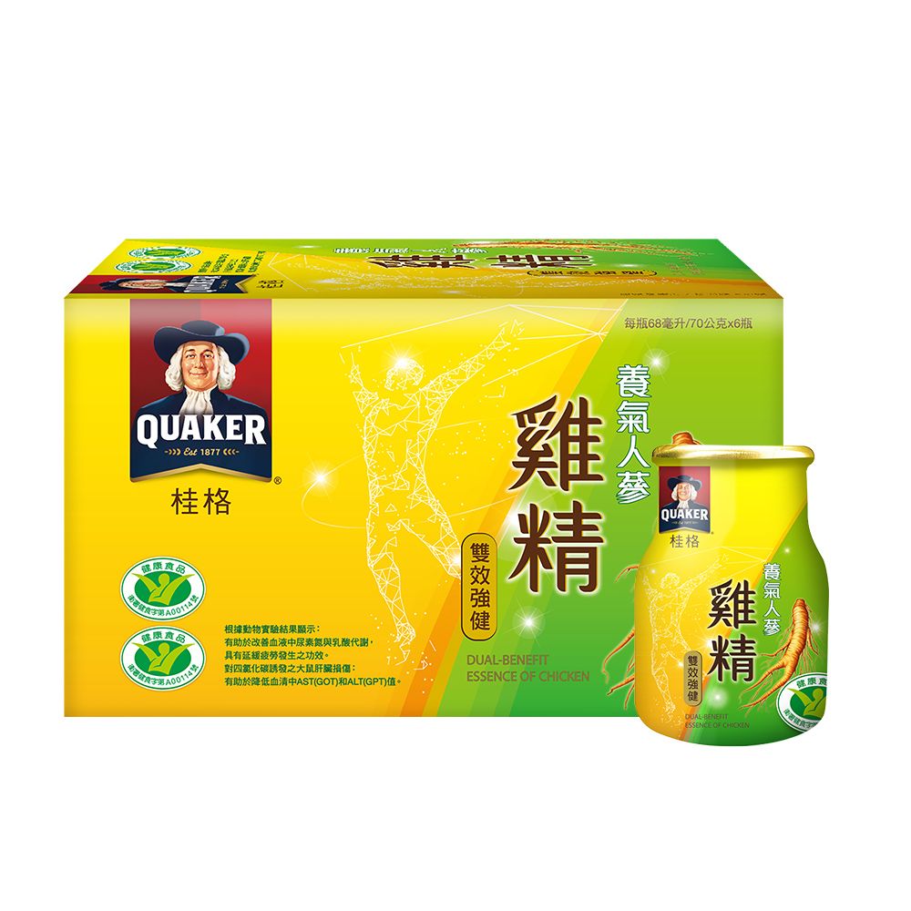 Quaker 桂格 養氣人蔘雞精(68mlx6入x4盒)