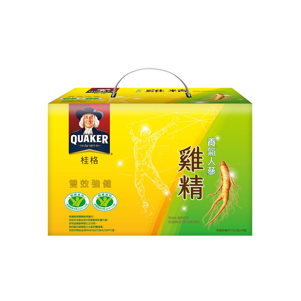 Quaker 桂格 養氣人蔘雞精(68mlx18入x3盒)