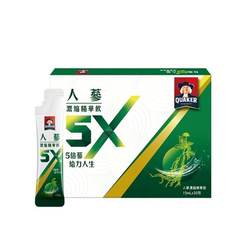 Quaker 桂格 5X人蔘濃縮精華飲(15mlx30入)