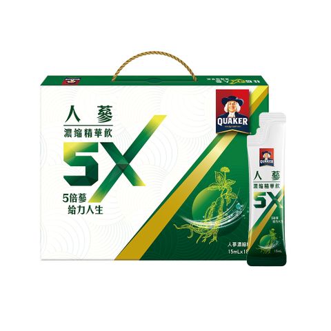 Quaker 桂格 5X人蔘濃縮精華飲(15mlx18入)