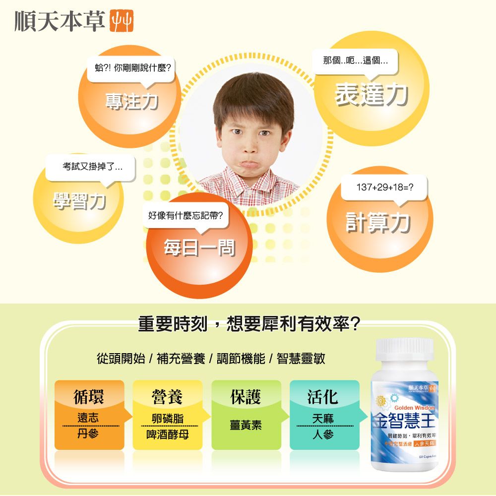 Sun Ten 順天本草  金智慧王膠囊(60顆/盒)