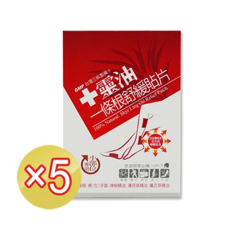 《十靈本舖》十靈油一條根舒緩貼片 (小部位)-10片裝x5盒