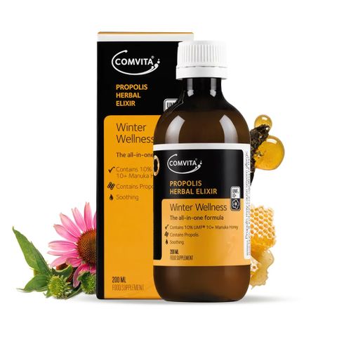 紐西蘭Comvita蜂膠草本蜜糖露 200ml