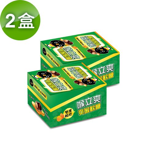 Honey Song喉立爽 爽喉軟糖_迷你隨手包 枇杷口味 40包/2盒
