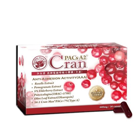 【台灣康田】少女香 洛神 蔓越莓 複方膠囊(30粒/盒)-1入清爽舒適組