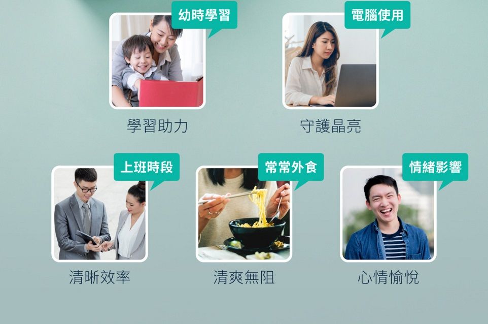 幼時學習電腦使用學習助力守護晶亮上班時段常常外食情緒影響清晰效率清爽無阻心情愉悅