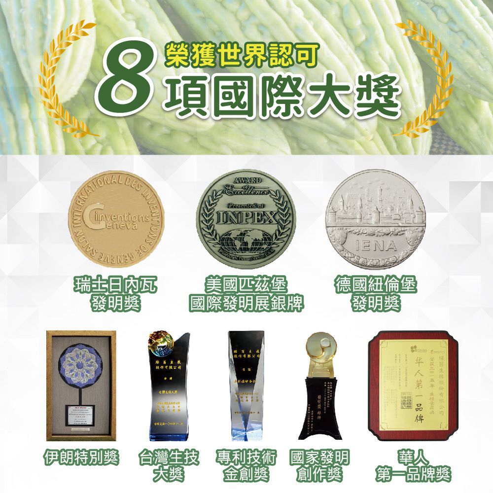 JoyHui 健康進行式 佳悅 苦瓜萃取(含多專利胜肽)植物膠囊(全素可)(60粒/盒) 送苦瓜胜肽10粒