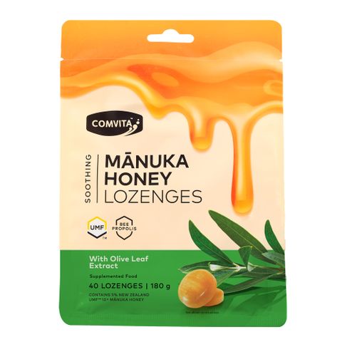 麥蘆卡蜂蜜潤喉糖40粒－橄欖葉