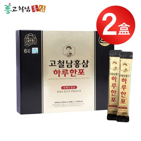 高鐵男 高麗紅蔘黃金飲30入x2盒(韓國原裝/附提袋/威品嚴選)