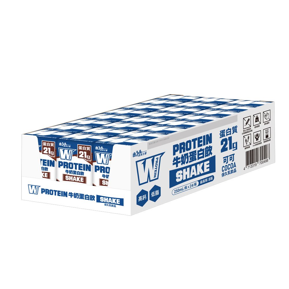 質蛋白質  TEIN PROTEIN PRO白飯KE蛋白牛奶SAKEW  SHAKE PROTEIN 蛋白質 牛奶蛋白  H可可SHAKE COCOA久乳飲品高鈣低脂250mL/瓶x24/箱 最高限:8箱保久乳飲品4 713319 700498