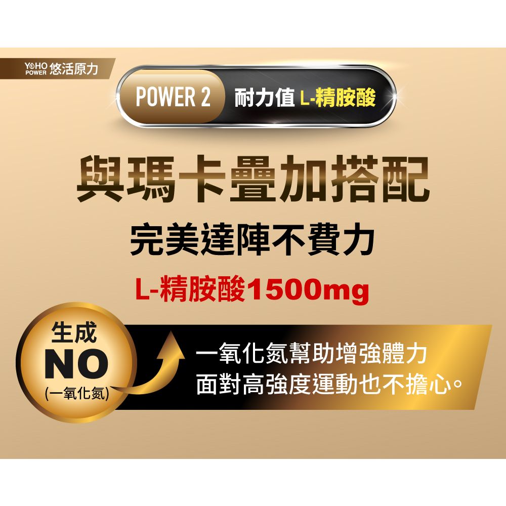 YohoPower 悠活原力 原力黑馬卡精胺酸粉包(30包/盒)