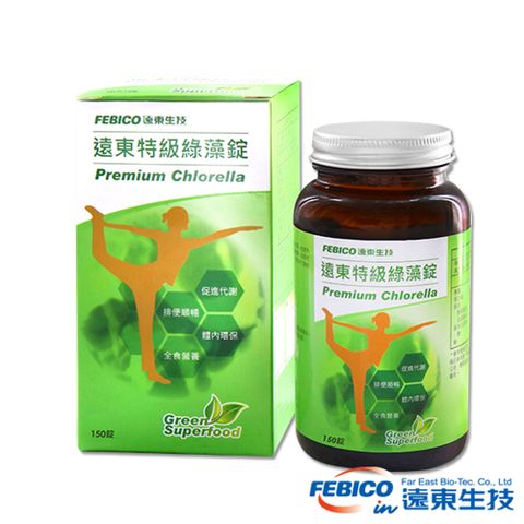 febico 遠東生技 特級綠藻(小球藻)500mg*150錠