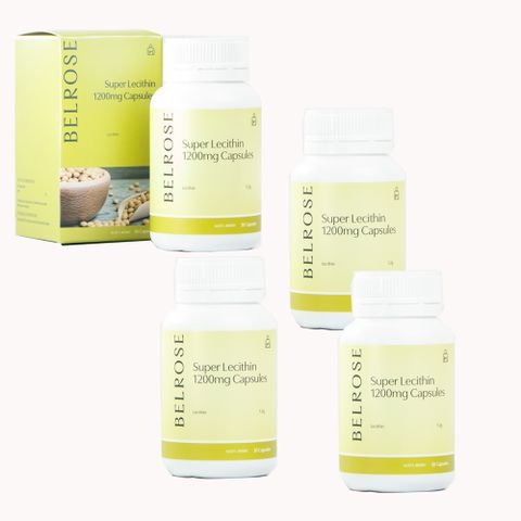 【澳洲Belrose】頂級卵磷脂膠囊(4入組 30顆/瓶)