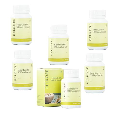 【澳洲Belrose】頂級卵磷脂膠囊(6入組 30顆/瓶)