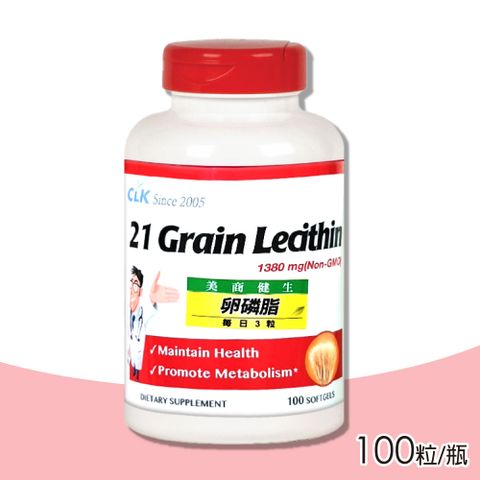 【CLK健生】卵磷脂 100粒/瓶