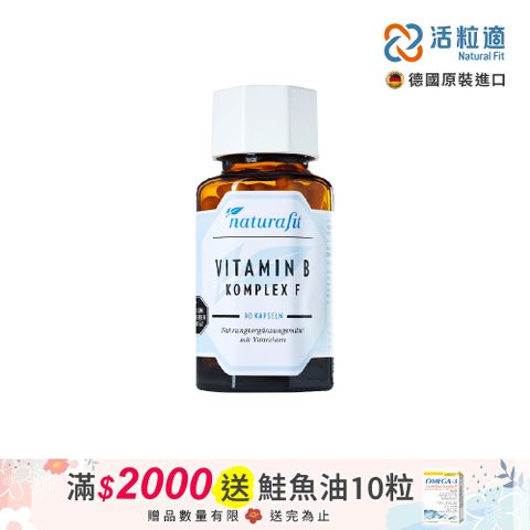 Natural Fit 活粒適 【德國】維生素B群膠囊 90粒(獨家德國進口微營養領導品牌)