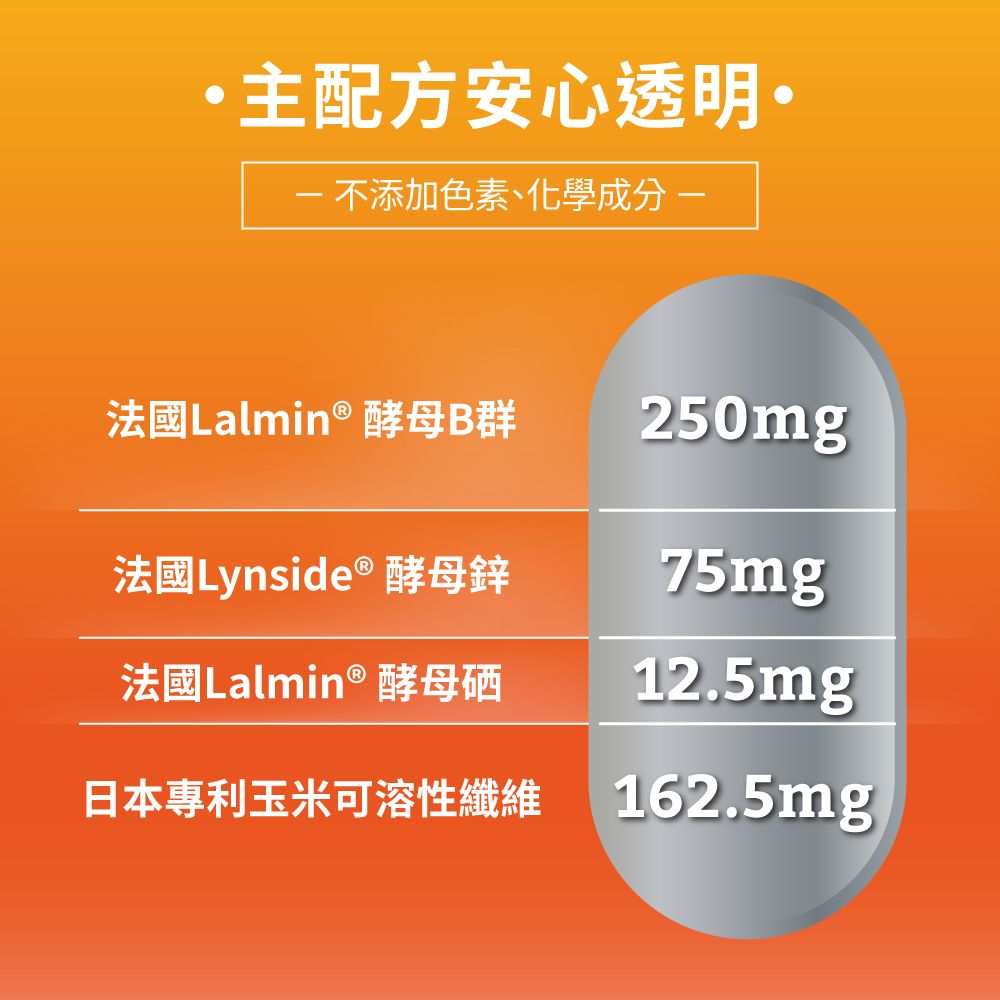 PowerHero 勁漢英雄 法國酵母B群+鋅硒膠囊x5盒 (60顆/盒)