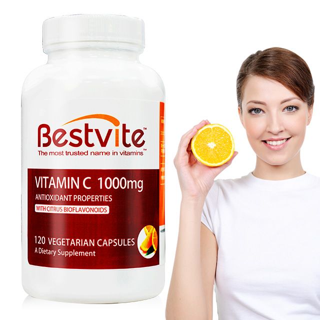 Bestvite 必賜力 【美國】維生素C1000 (維他命C1000) 膠囊1瓶 (120顆)