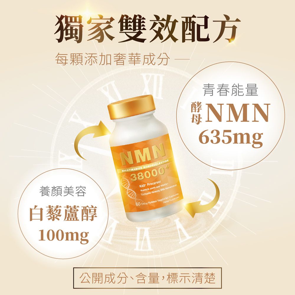 Lovita 愛維他 酵母NMN38000 緩釋型膠囊(60顆)全素