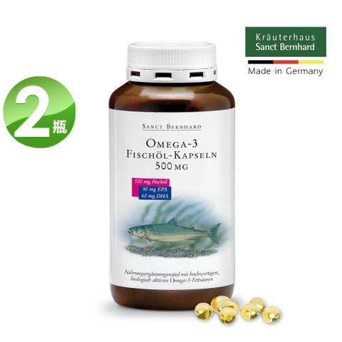 Sanct Bernhard 聖伯納德 Omega-3魚油膠囊500mg(400粒/罐)