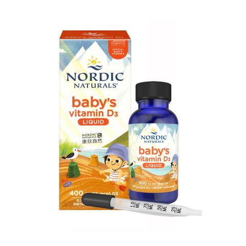 【NORDIC NATURALS 北歐天然】貝比D 液體維生素D3滴劑 22.5ml/瓶