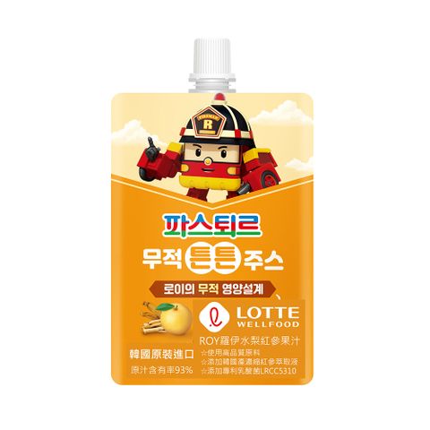 韓國樂天 ROY羅伊水梨紅參果汁(80ml)