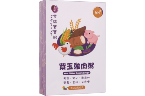 鈞媽 紫玉雞肉粥(3入*150g/盒)