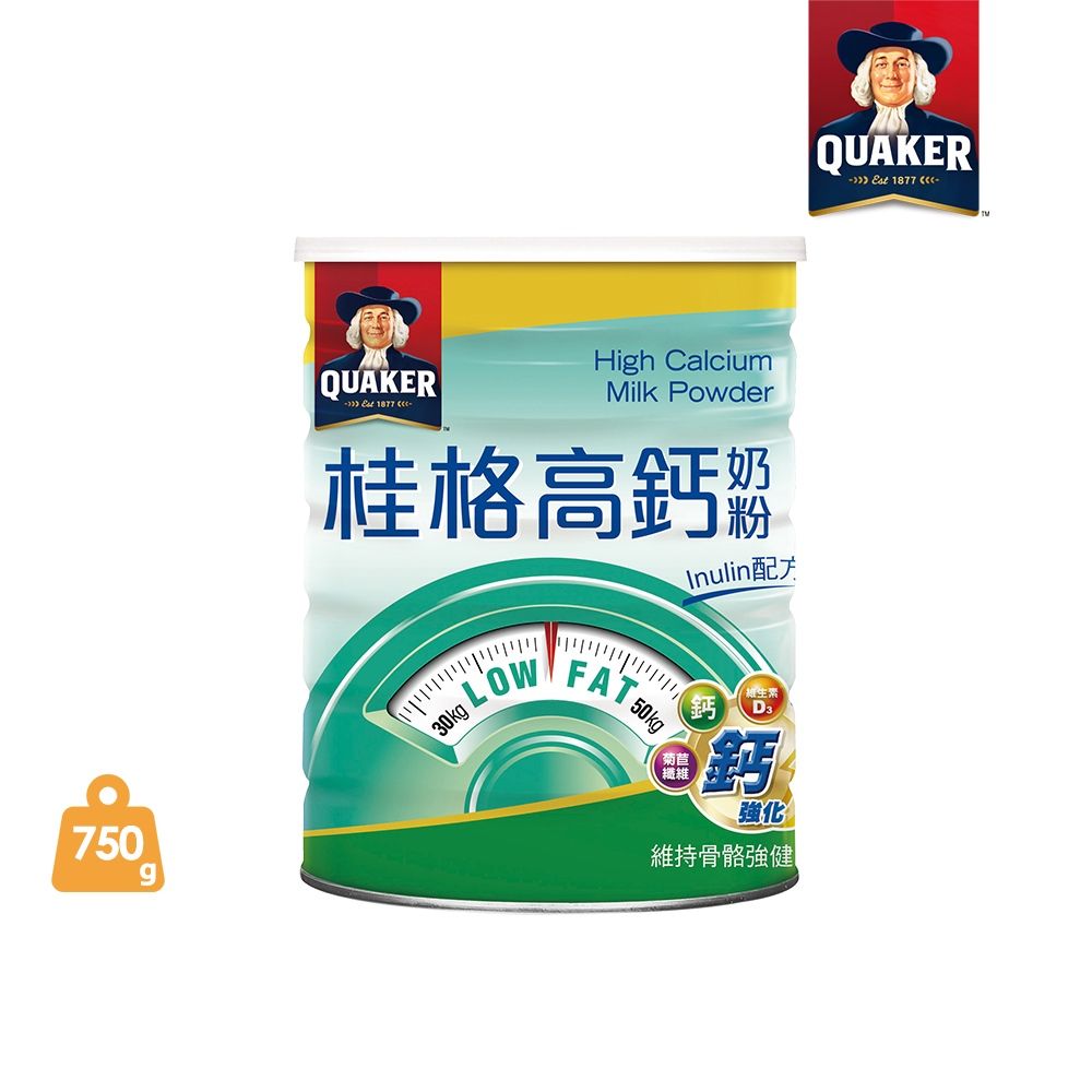 Quaker 桂格 高鈣奶粉Inulin配方 (750g/罐)