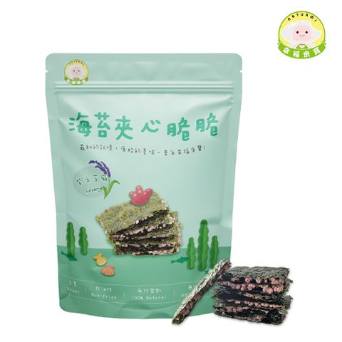 幸福米寶 【Naturmi】海苔夾心脆脆-紫米芝麻 30g/包