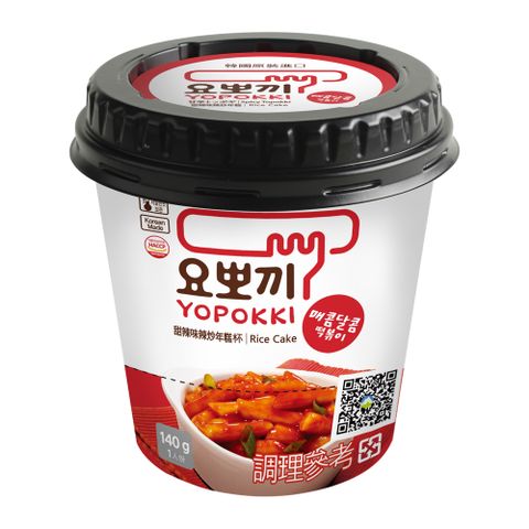 道地的韓國美食Yopokki 甜辣味辣炒年糕140g