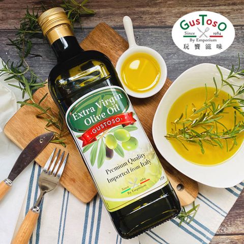 【Gustoso玩饗滋味】特級初榨橄欖油 1L (義大利認證-溫和果香-青草香)