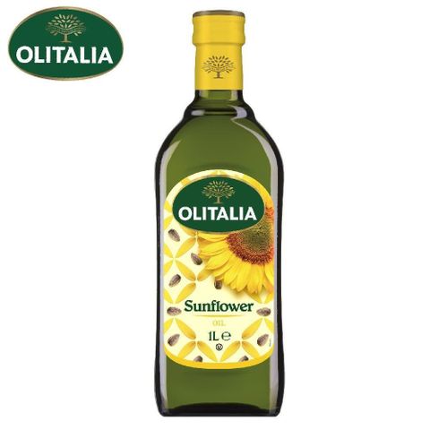 Olitalia奧利塔葵花油1000mlX9罐-單罐非禮盒組