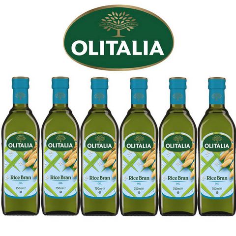 Olitalia 奧利塔玄米油禮盒組(750mlx6瓶)