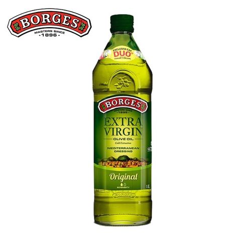 《西班牙BORGES》百格仕原味橄欖油1L(1000ml)