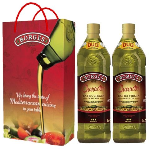 《西班牙BORGES》百格仕畢夸爾頂級橄欖油1L(1000ml) 二入禮盒