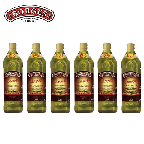 《西班牙BORGES》百格仕畢夸爾頂級橄欖油1L(1000ml)x6瓶