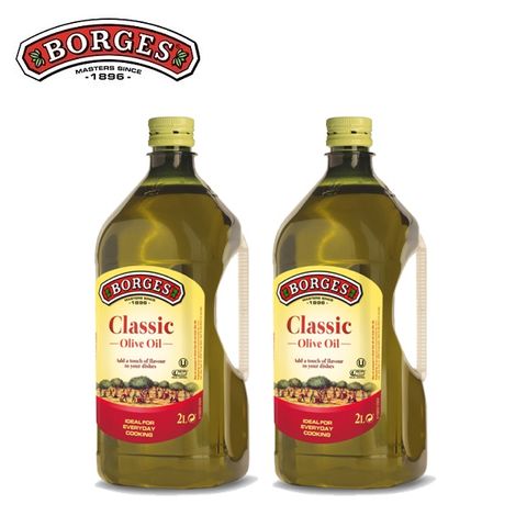 《西班牙BORGES》百格仕中味橄欖油2L(2000ml)x2瓶