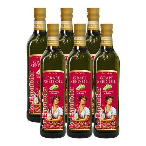 萊瑞100%葡萄籽油(750ml)x6
