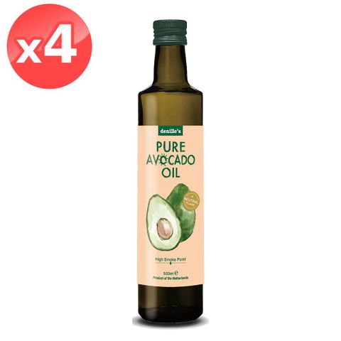【Denilles】純酪梨油4瓶組(500毫升*4瓶)