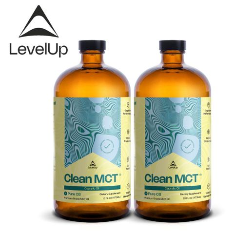 《美國LEVELUP》純淨C8 MCT中鏈油473mlx2瓶