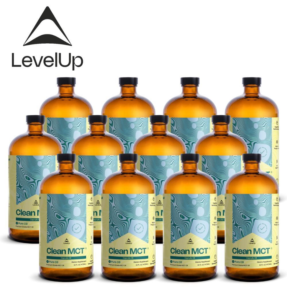 LEVELUP 《美國》純淨C8 MCT中鏈油473mlx12瓶