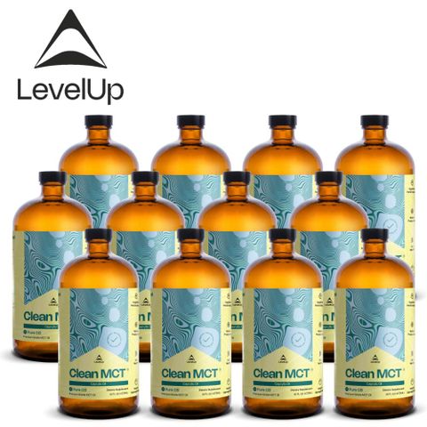 《美國LEVELUP》純淨C8 MCT中鏈油473mlx12瓶