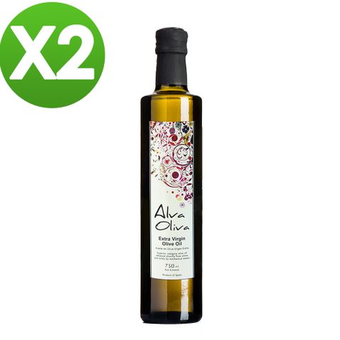 Alva Oliva艾娃橄欖－ 特級冷壓初榨橄欖油750ml(2入)