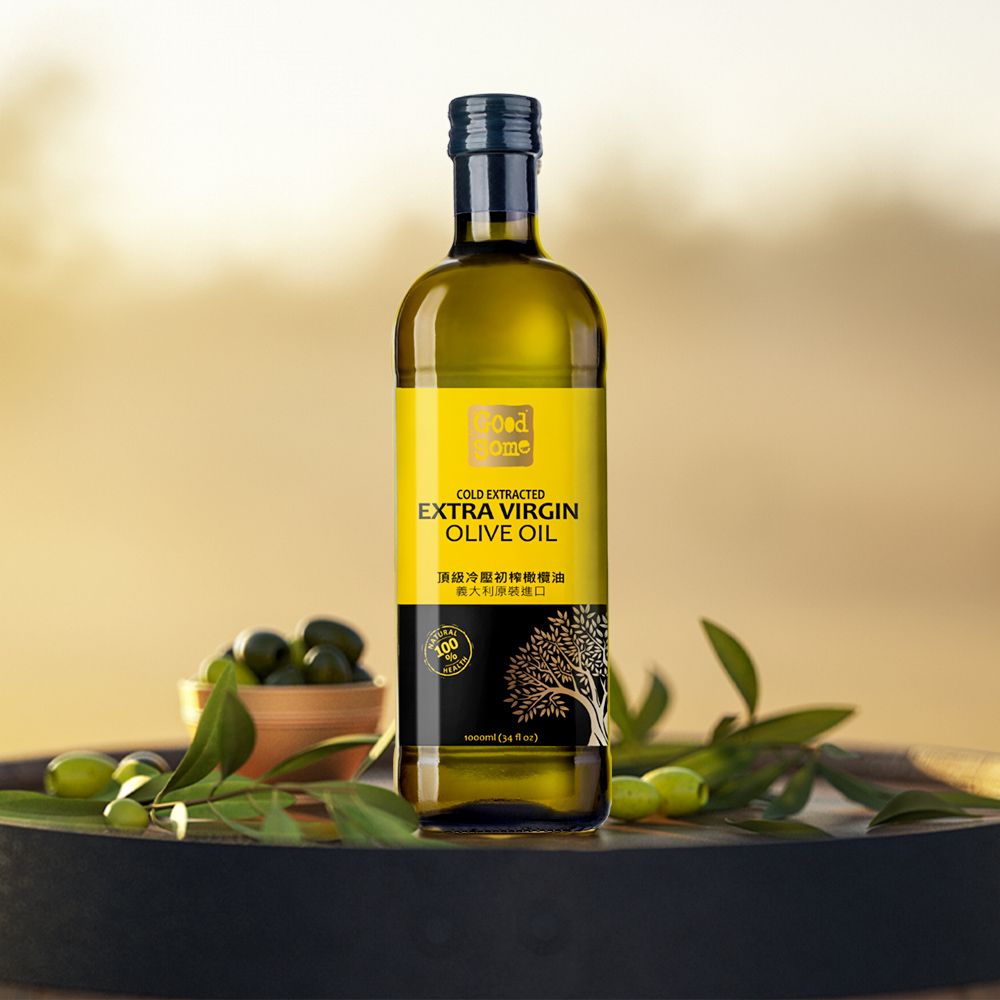 COLD EXTRACTEDEXTRA VIRGINOLIVE OIL頂級冷壓初榨橄欖油義大利原裝進口1000ml (34  )