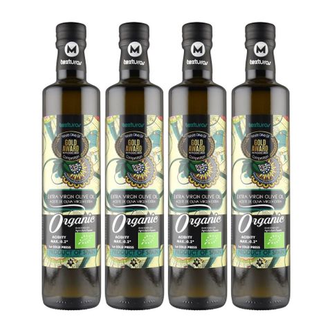 4入組【囍瑞】瑪伊娜有機特級初榨橄欖油(500ml)