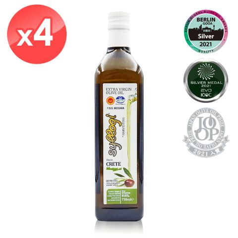 【Syllogi】 斯洛奇特級初榨橄欖油4瓶(750ml*4瓶)
