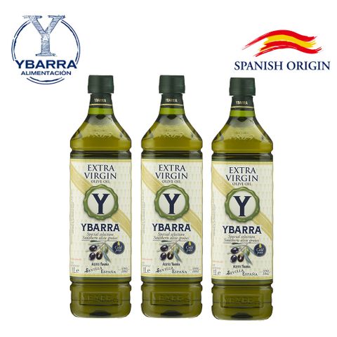 【YBARRA 益百萊】特級初榨橄欖油(1000mlx3瓶)
