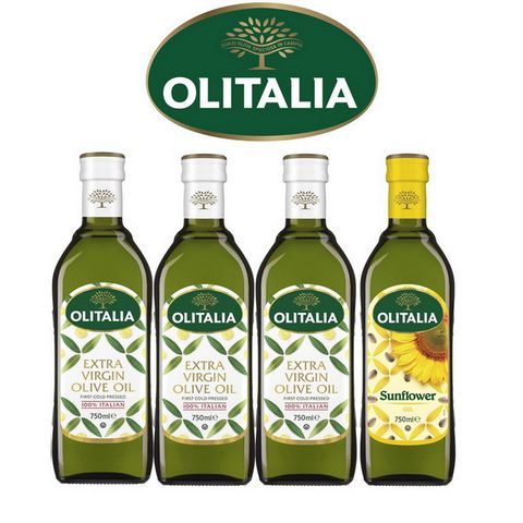 Olitalia奧利塔特級初榨橄欖油750mlx3瓶+葵花油750mlx1瓶-主廚經典料理組